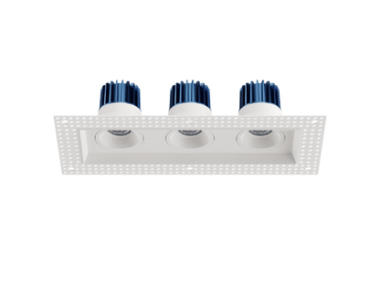 LBU-VOR25TMS-3H-14-CCTRayhil VOR25TMS-3H Vortex 2.5" 14W Trimless 3-Head Recessed LED Downlight Selectable CCT