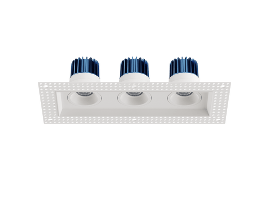 LBU-VOR25TMS-3H-14-CCTRayhil VOR25TMS-3H Vortex 2.5" 14W Trimless 3-Head Recessed LED Downlight Selectable CCT