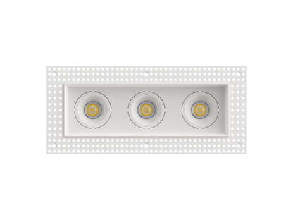 LBU-VOR25TMS-3H-9-CCTRayhil VOR25TMS-3H Vortex 2.5" 9W Trimless 3-Head Recessed LED Downlight Selectable CCT