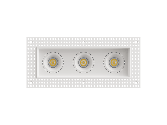 LBU-VOR25TMS-3H-9-CCTRayhil VOR25TMS-3H Vortex 2.5" 9W Trimless 3-Head Recessed LED Downlight Selectable CCT