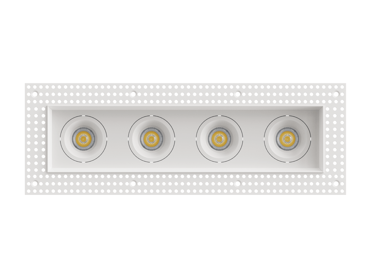 LBU-VOR25TMS-4H-14-CCTRayhil VOR25TMS-4H Vortex 2.5" 14W Trimless 4-Head Recessed LED Downlight Selectable CCT