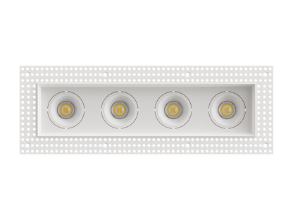 LBU-VOR25TMS-4H-9-CCTRayhil VOR25TMS-4H Vortex 2.5" 9W Trimless 4-Head Recessed LED Downlight Selectable CCT