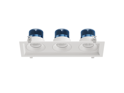 LBU-VOR35-3H-15-CCTRayhil VOR35-3H Vortex 3.5" 15W 3-Head Recessed LED Downlight Selectable CCT