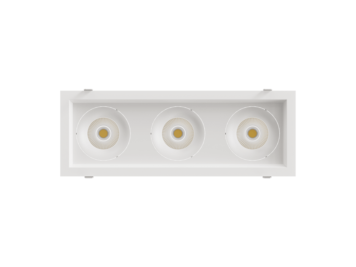 LBU-VOR35-3H-20-CCTRayhil VOR35-3H Vortex 3.5" 3-Head Recessed LED Downlight Selectable CCT