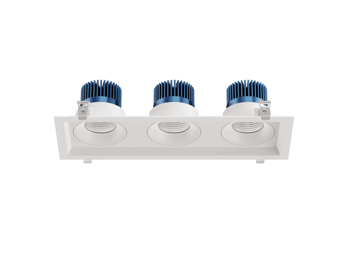 LBU-VOR35-3H-20-CCTRayhil VOR35-3H Vortex 3.5" 3-Head Recessed LED Downlight Selectable CCT