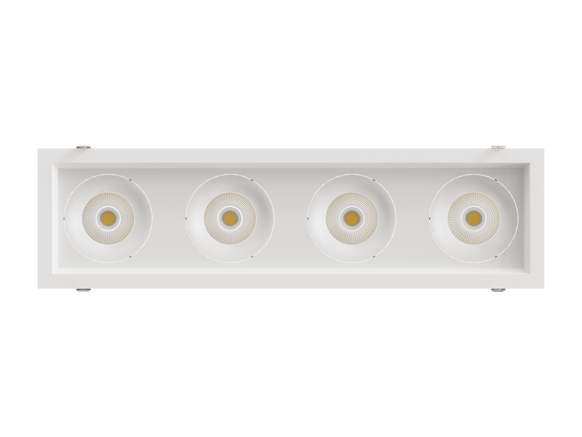 LBU-VOR35-4H-20-CCTRayhil VOR35-4H Vortex 3.5" 4-Head Recessed LED Downlight Selectable CCT