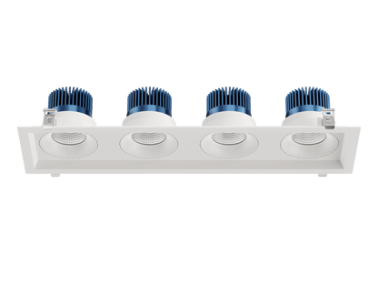 LBU-VOR35-4H-20-CCTRayhil VOR35-4H Vortex 3.5" 4-Head Recessed LED Downlight Selectable CCT