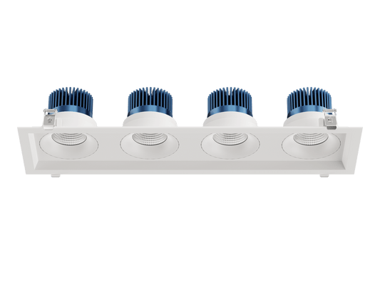 LBU-VOR35-4H-20-CCTRayhil VOR35-4H Vortex 3.5" 4-Head Recessed LED Downlight Selectable CCT