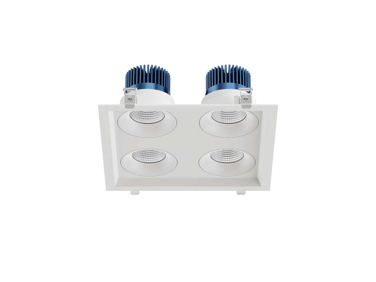 LBU-VOR35-4HS-20-CCTRayhil VOR35-4HS Vortex 3.5" 4-Head Square Recessed LED Downlight Selectable CCT