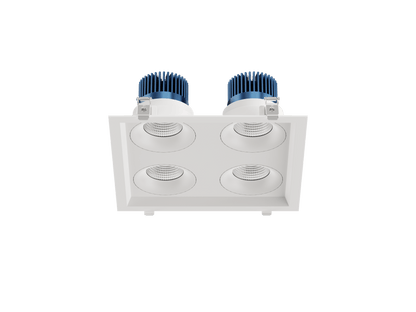 LBU-VOR35-4HS-20-CCTRayhil VOR35-4HS Vortex 3.5" 4-Head Square Recessed LED Downlight Selectable CCT