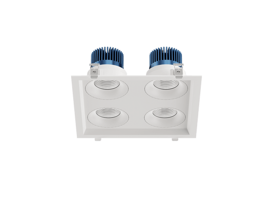 LBU-VOR35-4HS-20-CCTRayhil VOR35-4HS Vortex 3.5" 4-Head Square Recessed LED Downlight Selectable CCT