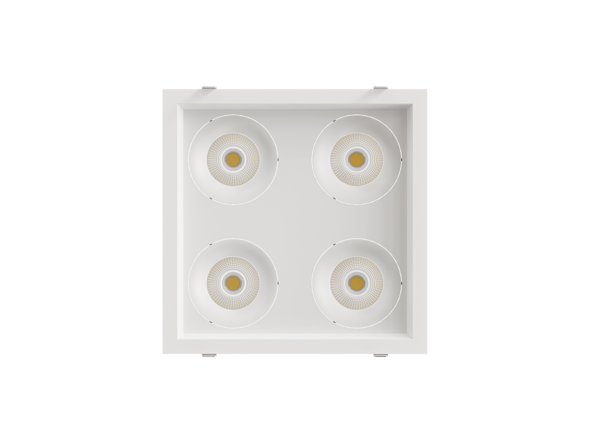 LBU-VOR35-4HS-20-CCTRayhil VOR35-4HS Vortex 3.5" 4-Head Square Recessed LED Downlight Selectable CCT