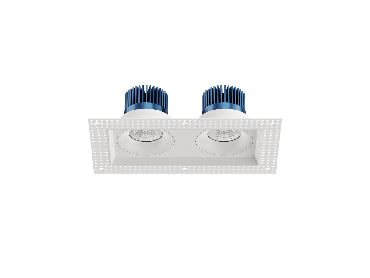 LBU-VOR35TMS-2H-15-CCTRayhil VOR35TMS-2H Vortex 3.5" 15W Trimless 2-Head Recessed LED Downlight Selectable CCT