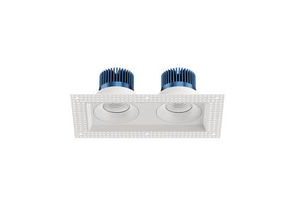 LBU-VOR35TMS-2H-15-CCTRayhil VOR35TMS-2H Vortex 3.5" 15W Trimless 2-Head Recessed LED Downlight Selectable CCT