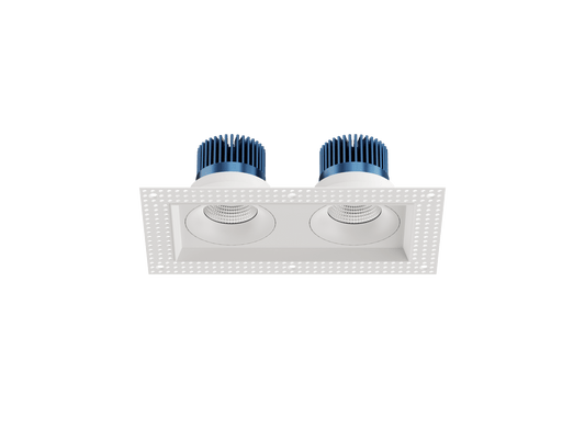 LBU-VOR35TMS-2H-20-CCTRayhil VOR35TMS-2H Vortex 3.5" Trimless 2-Head Recessed LED Downlight Selectable CCT