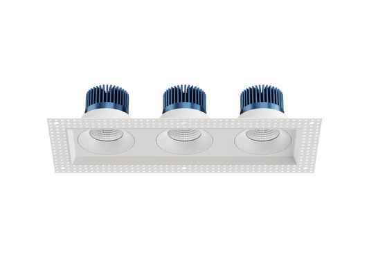 LBU-VOR35TMS-3H-15-CCTRayhil VOR35TMS-3H Vortex 3.5" 15W Trimless 3-Head Recessed LED Downlight Selectable CCT