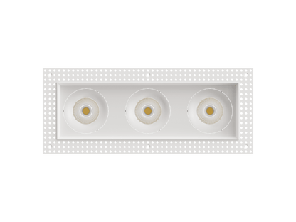 LBU-VOR35TMS-3H-15-CCTRayhil VOR35TMS-3H Vortex 3.5" 15W Trimless 3-Head Recessed LED Downlight Selectable CCT