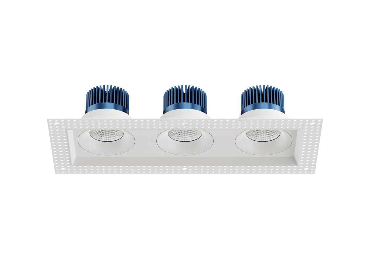 LBU-VOR35TMS-3H-20-CCTRayhil VOR35TMS-3H Vortex 3.5" Trimless 3-Head Recessed LED Downlight Selectable CCT