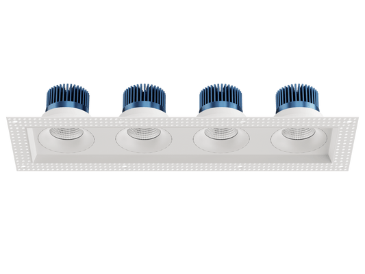 LBU-VOR35TMS-4H-20-CCTRayhil VOR35TMS-4H Vortex 3.5" Trimless 4-Head Recessed LED Downlight Selectable CCT