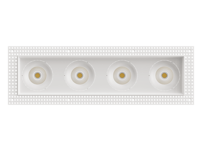 LBU-VOR35TMS-4H-20-CCTRayhil VOR35TMS-4H Vortex 3.5" Trimless 4-Head Recessed LED Downlight Selectable CCT