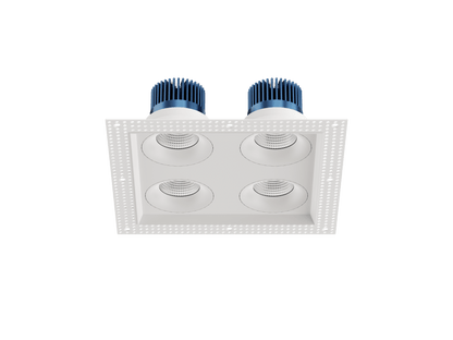 LBU-VOR35TMS-4HS-20-CCTRayhil VOR35TMS-4HS Vortex 3.5" Trimless 4-Head Square Recessed LED Downlight Selectable CCT