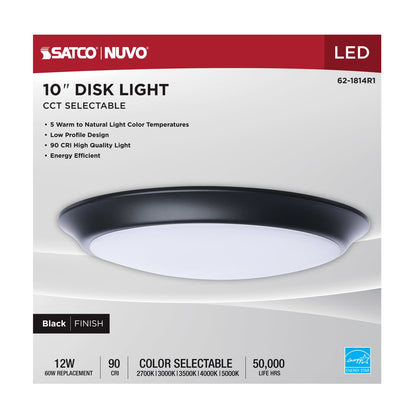 SATCO-62-1814R1SATCO 62 - 1814R1 12W 10" LED Disk Light Flush Selectable CCT