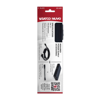 SATCO-63-451SATCO 63 - 451 6" 2W LED Undercabinet Selectable CCT 120V Black