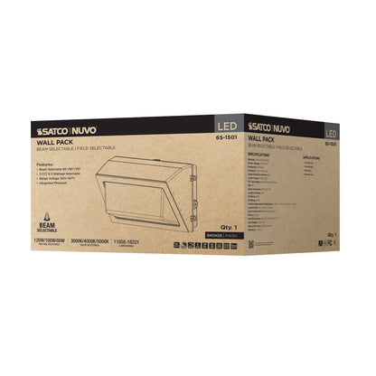 SATCO-65-1501SATCO 65 - 1501 120W LED Wallpack Selectable CCT + Wattage + Beam Angle