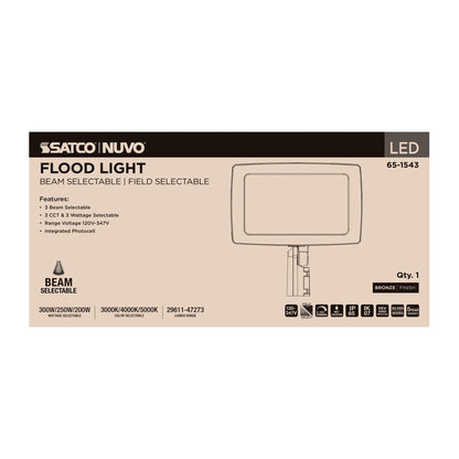 SATCO-65-1543SATCO 65 - 1543 300W LED Flood Light Selectable CCT/Wattage/Beam Angle