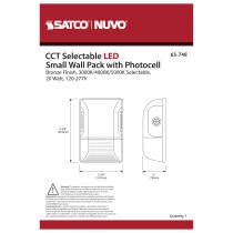 SATCO-65-748SATCO 65 - 748 20W Wall Pack Selectable CCT + Photocell