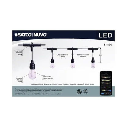 SATCO-S11190Satco S11190 24 Foot LED String Light RGBTW