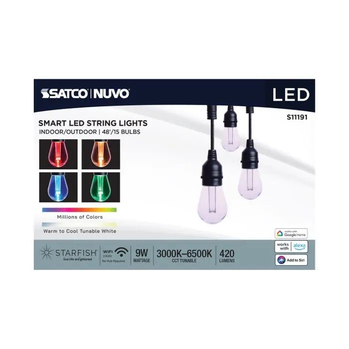 SATCO-S11191Satco S11191 48 Foot LED String Light RGBTW
