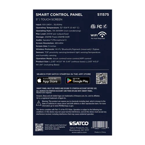 SATCO-S11575Satco S11575 Starfish 5 - Inch In - Wall Control Panel