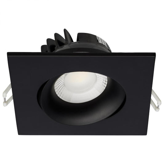 SATCO - S11628R1SATCO S11627R1 3.5" 12W LED Square Recessed GIMBALED Downlight Selectable CCT