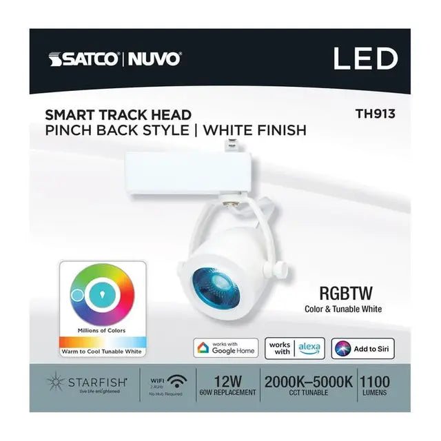SATCO-TH913Satco TH913 12W LED Pinch Back Track Light RGBTW