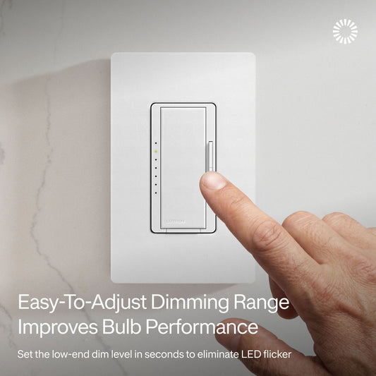 Lutron MA-PRO-WH Maestro PRO LED+ Dimmer Switch, White