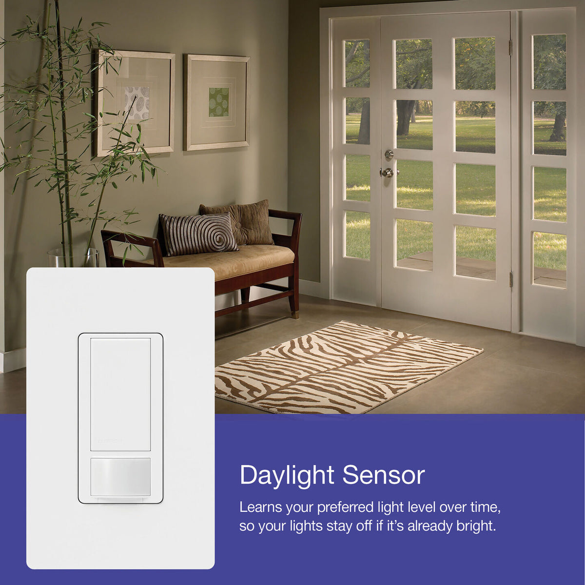 Lutron MS-OPS2-WH Maestro Motion Sensor Switch, White
