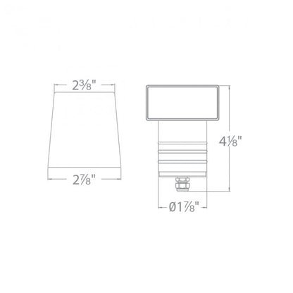 WAC-2081-30SSWAC 2081 4.1W Inground 2in LED 12V Indicator Light