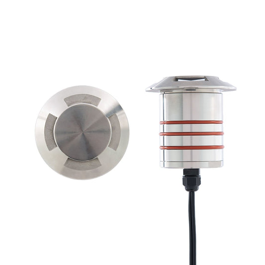 WAC-2101-27BSWAC 2101 2″ 4W LED 2″ Inground Recessed Round Quad Directional Landscape