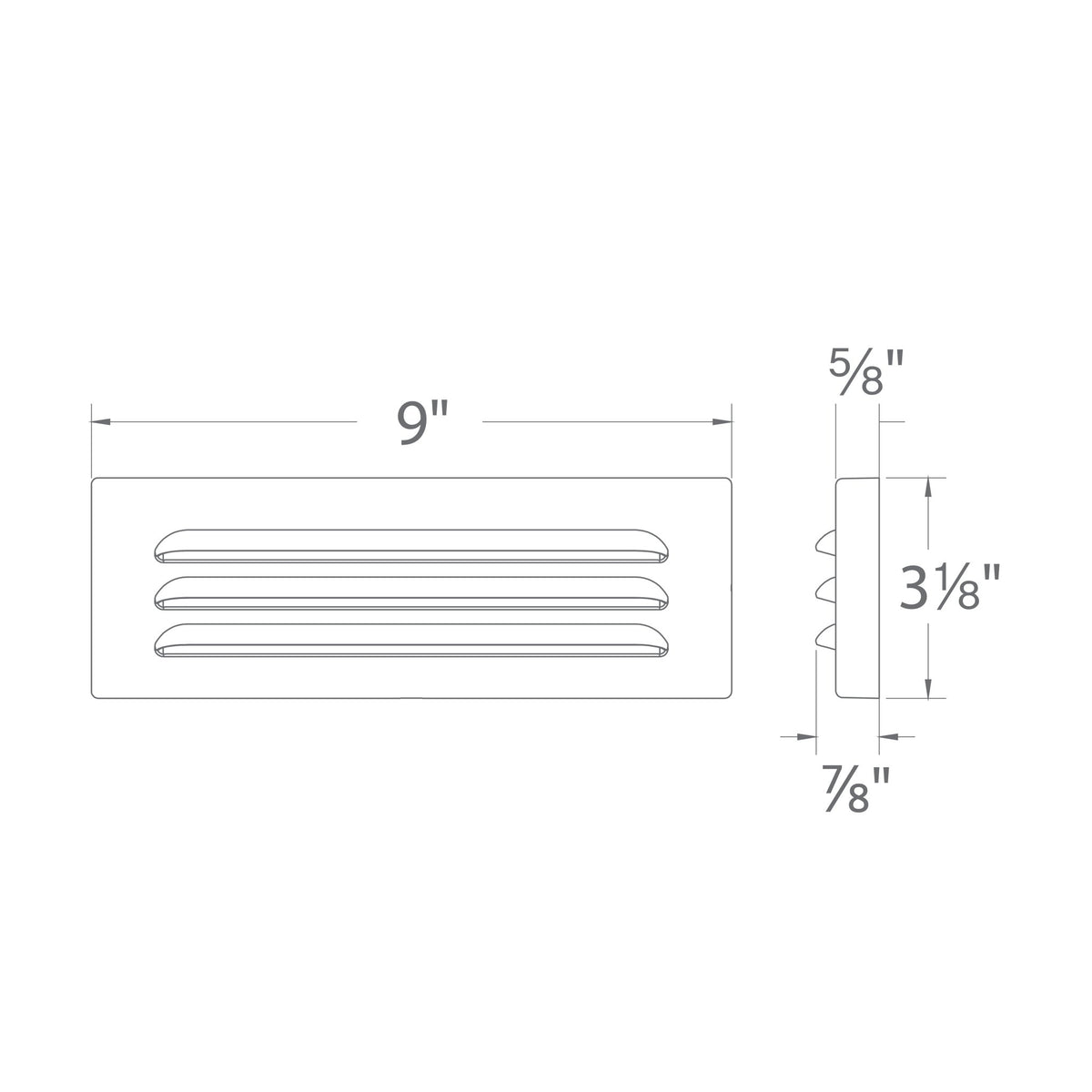 WAC-4901-30WTWAC 4901 8W Surface Mounted LED Step Light 12V