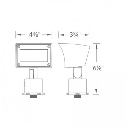 WAC-5022-30BZWAC 5022 14.5W LED Landscape Wall Wash 120V