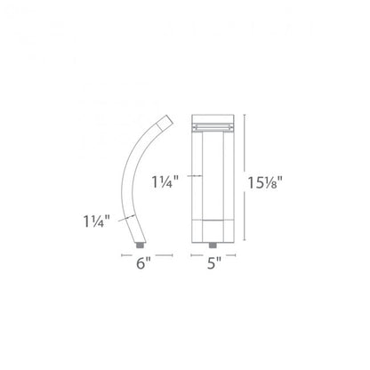 WAC-6321-30BZWAC 6321 3W Large Slide LED 12V Path Light