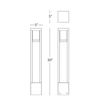 WAC-6621-30BZWAC 6621 5.5W Tower LED 12V Bollard