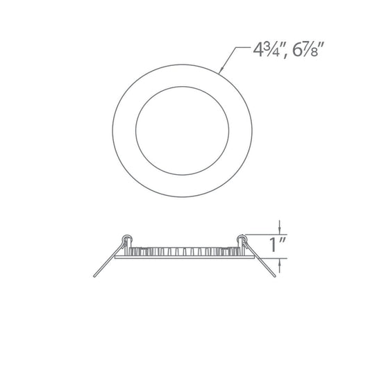 WAC-R6ERDR-W9CS-WTWAC Lighting R6ERDR Lotos 6in Round 5CCT Downlight