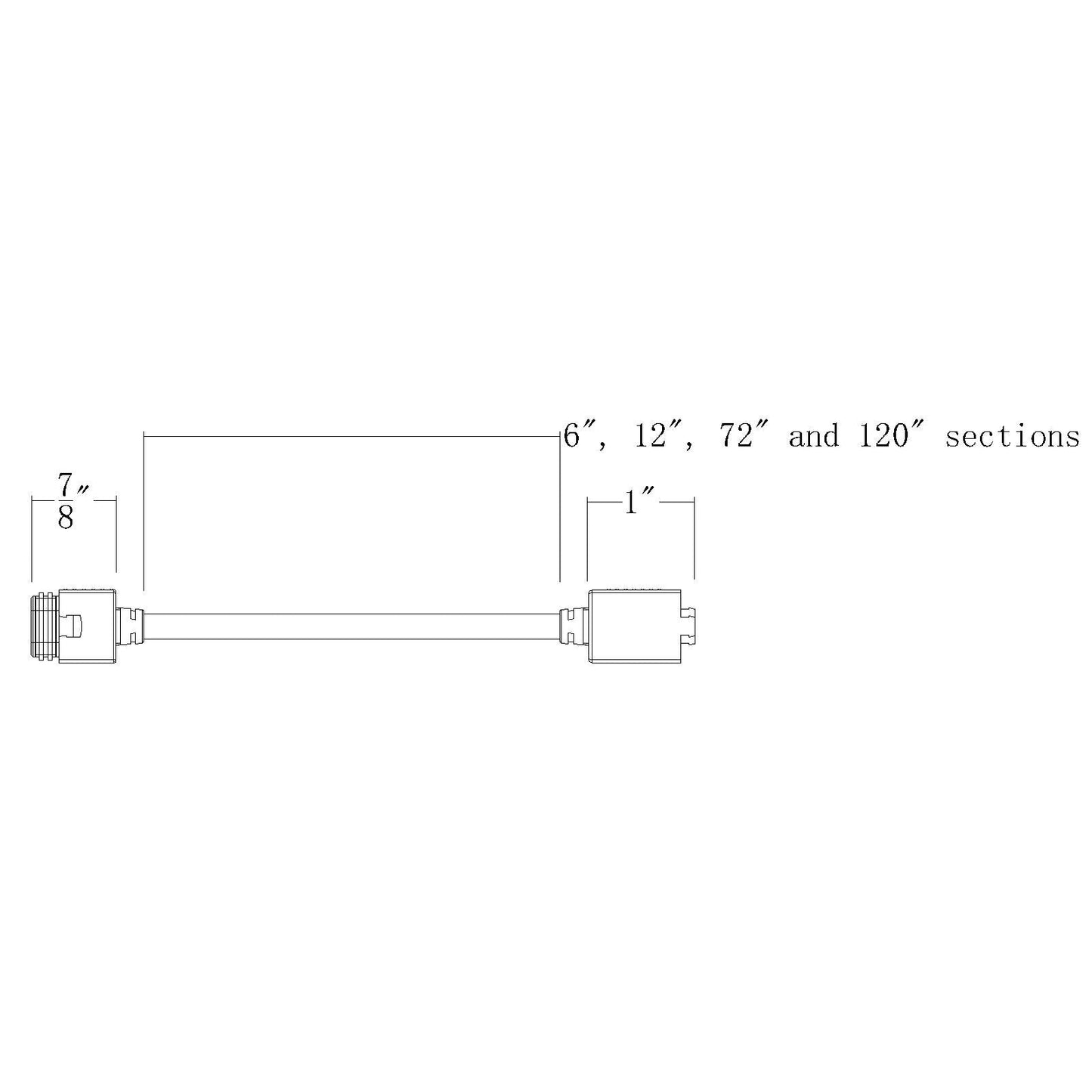 WAC - T24 - OD - IC12 - WTWAC T24 - OD1 - 2 InvisiLED® Outdoor Pro+ Connectors