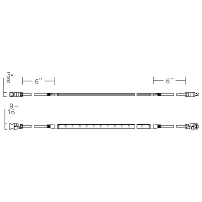 WAC - T24 - OD2 - 01 - 27WAC T24 - OD2 InvisiLED® Outdoor Wet Rated Tape Light 24VDC 2.4W