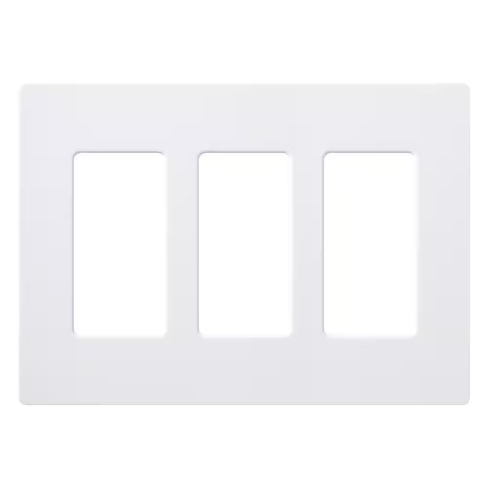 Lutron CW-1-WH Claro 1-6 Gang Wall Plate Decora Gloss Finish
