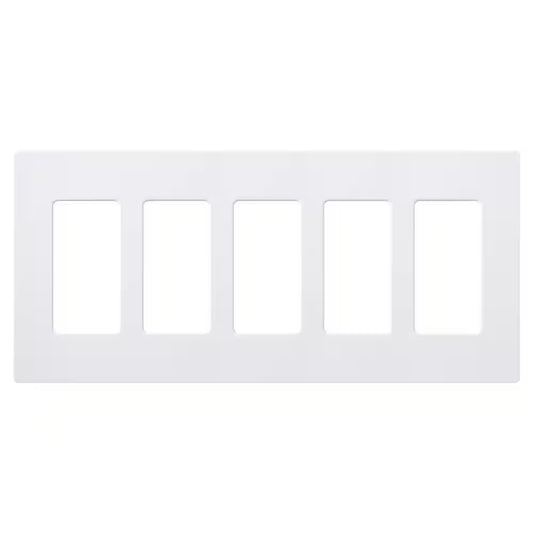 Lutron CW-1-WH Claro 1-6 Gang Wall Plate Decora Gloss Finish