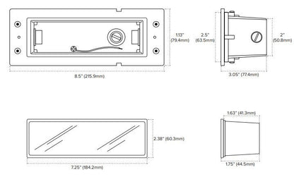 AML-BB2-LED-WWAmerican Lighting 2W LED Brick Light 30K