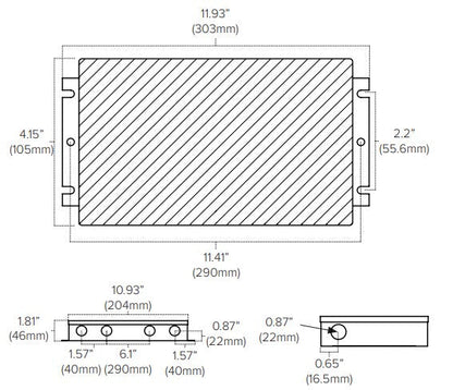 AML-ADPT-DRJ-288-24American Lighting ADPT-DRJ Adaptive 288W 24V DC Driver